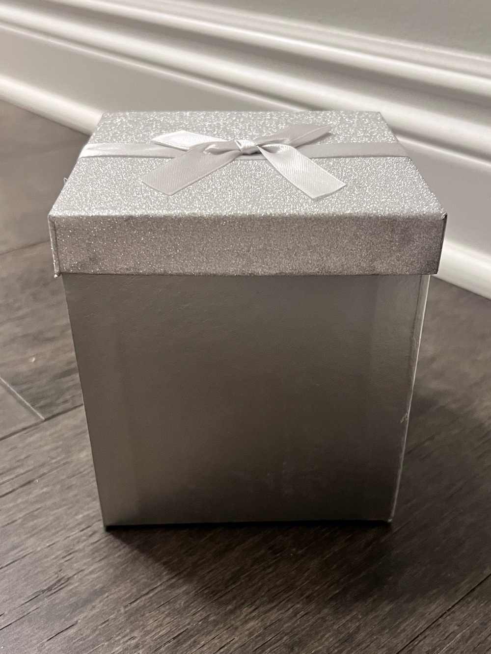 Silver Small Square Gift Box - Unbranded